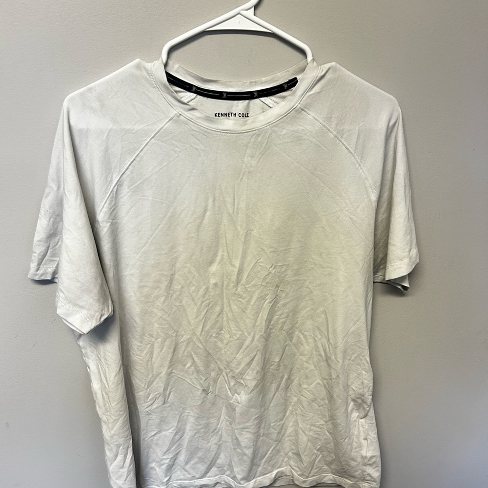 Kenneth Cole White Short Sleeve Tee Soft Cotton